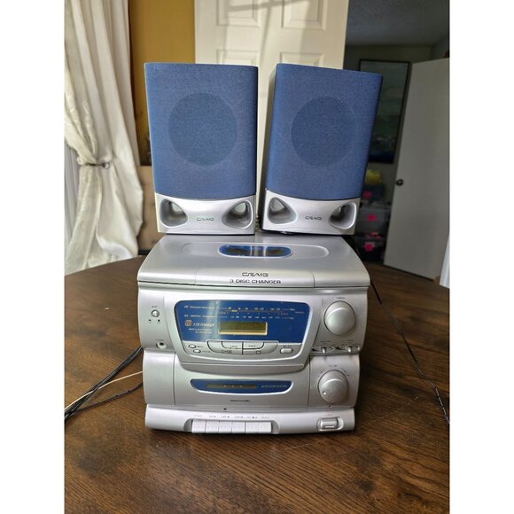 Craig CM4371 AM/FM Stereo Cassette Player 3 CD Changer Read - tested! Works! - Picture 3 of 16